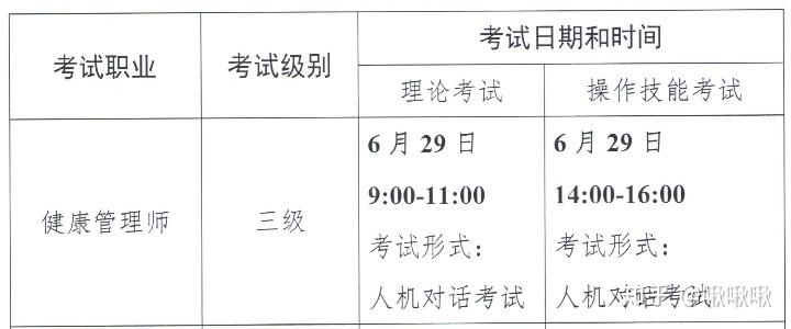 健康管理师23年考试时间(健康管理师23年考试时间是多少)