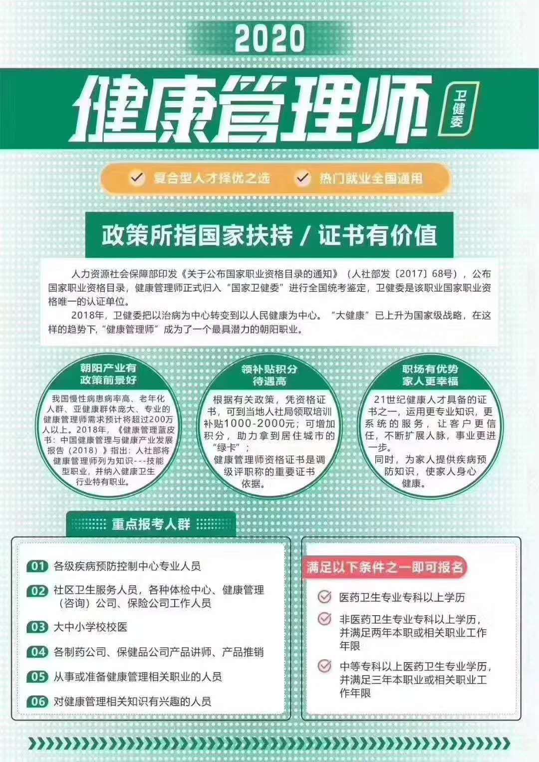 当健康管理师的条件(当健康管理师的条件是什么)